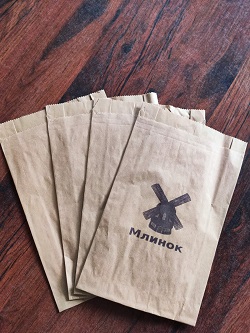 Паперовий пакет саше з бурого крафту