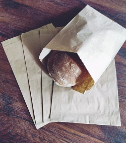 Паперовий пакет саше з бурого крафту